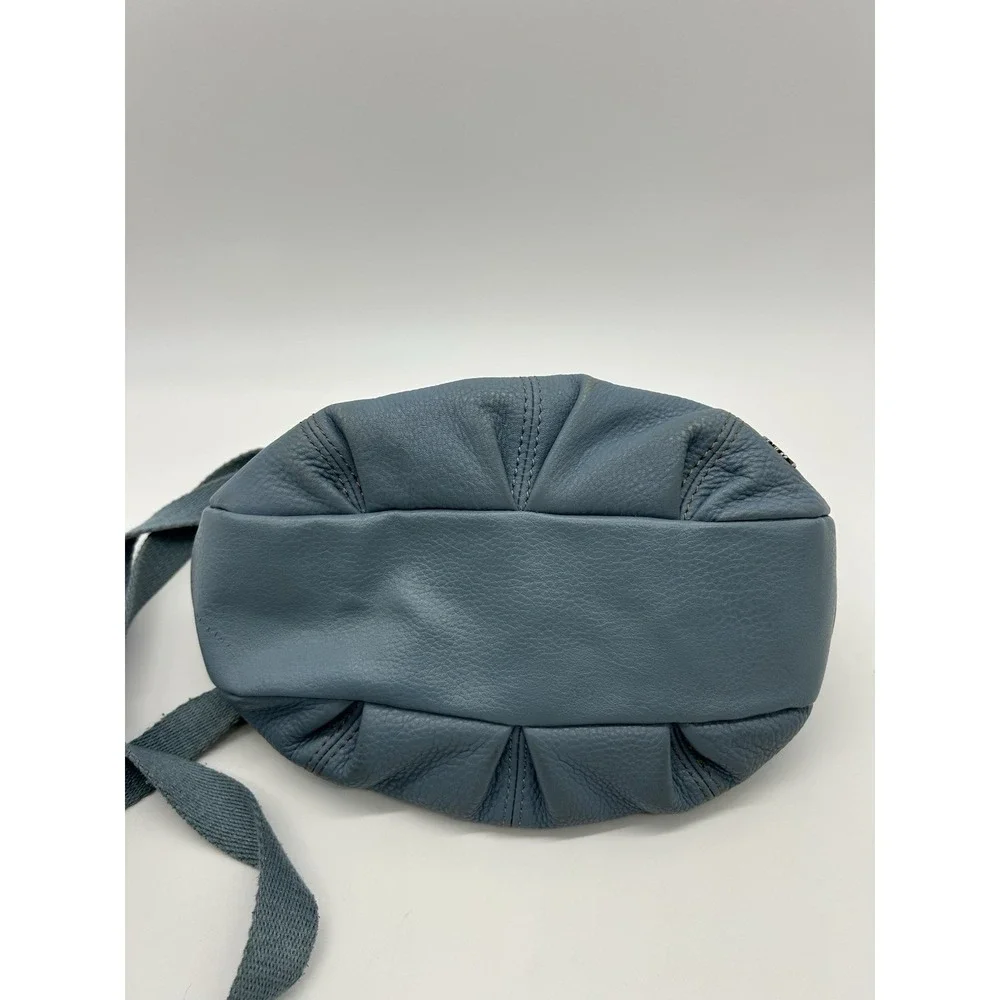 The Sak Deena Flap Crossbody Bag‎ Leather  Blue Boho Slouchy Messenger